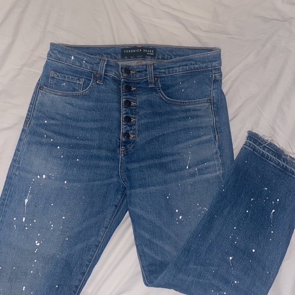 Veronica Beard splatter paint jeans size 29 - Picture 2 of 2